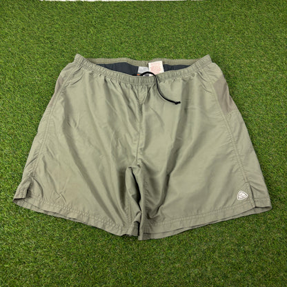 00s Nike ACG Zip Pocket Shorts Green Large