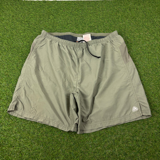 00s Nike ACG Zip Pocket Shorts Green Large