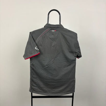 00s Nike Manchester United Polo Shirt T-Shirt Yellow Small