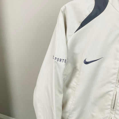 00s Nike T90 Porto FC Windbreaker Jacket Grey Medium