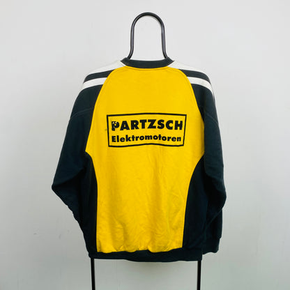 90s Adidas Sweatshirt Yellow Large