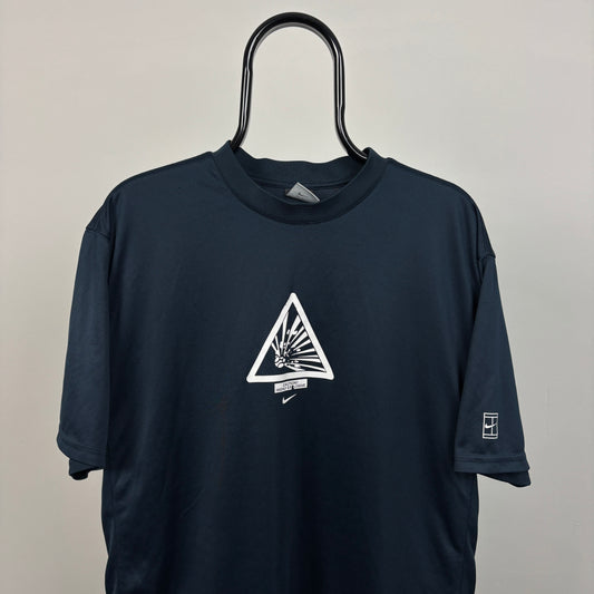 00s Nike Tennis T-Shirt Blue Large