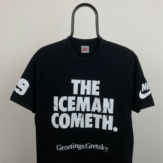 90s Nike Wayne Gretzky Iceman T-Shirt Black Large