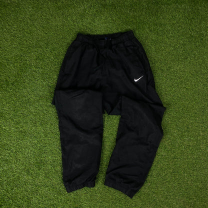 00s Nike Windbreaker Jacket + Joggers Set Black Small