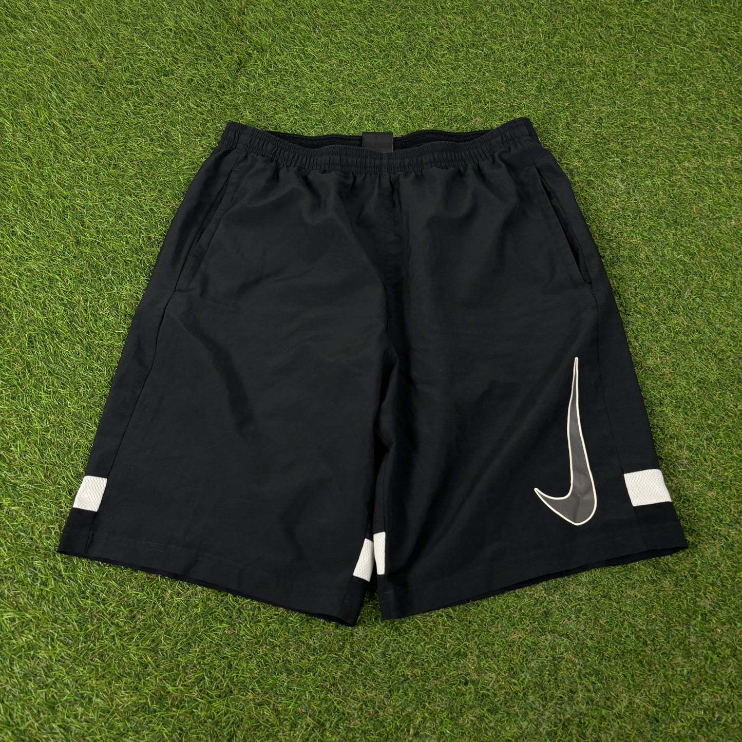 00s Nike Football Shorts Black Small
