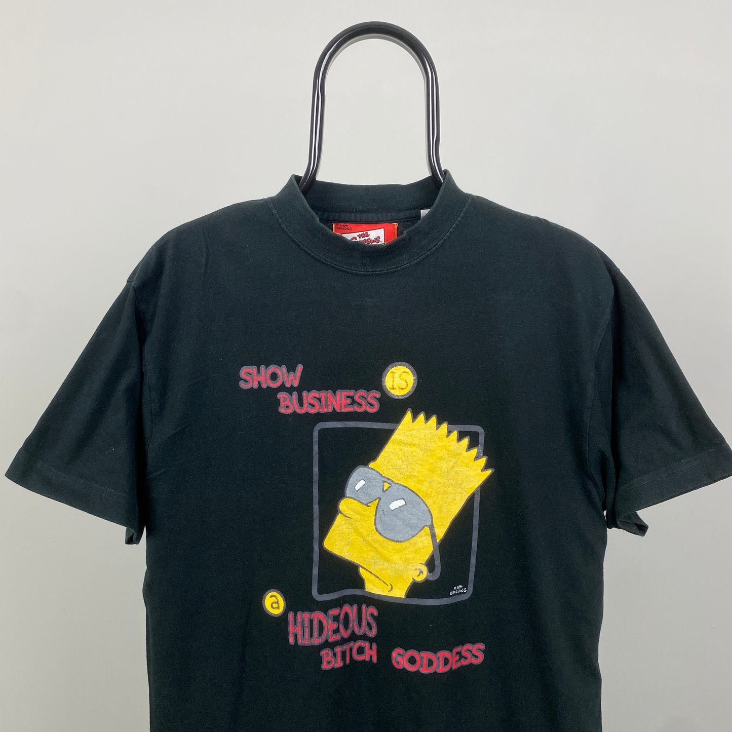 Retro 90s Simpsons T-Shirt Black Small