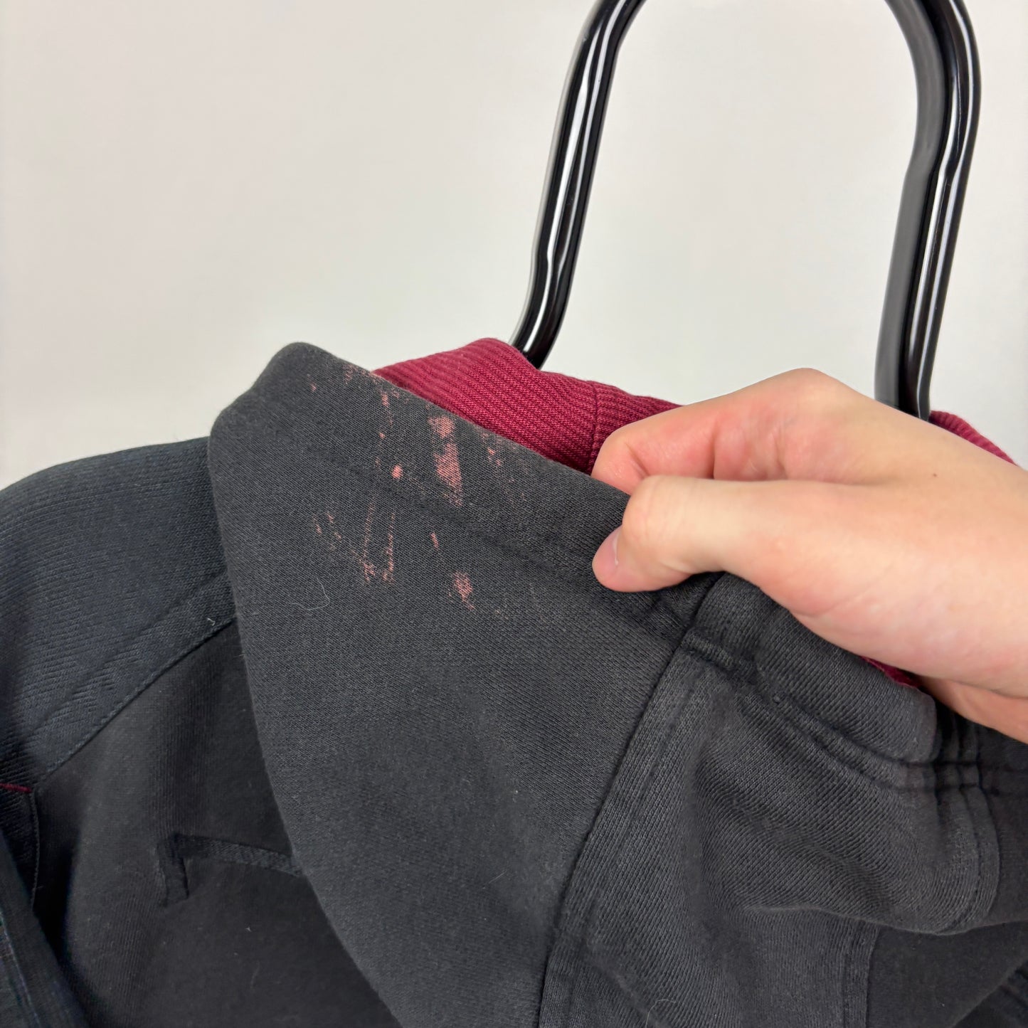 90s Nike Zip Hoodie Black Small