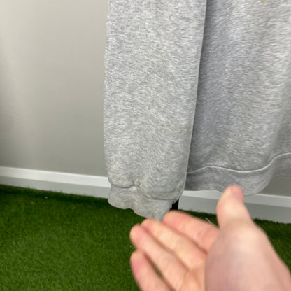 00s Adidas Hoodie Grey Large
