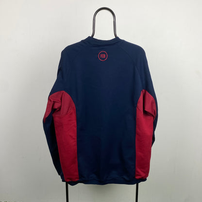 90s Nike Barcelona Sweatshirt Blue XXL