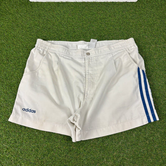90s Adidas Tennis Shorts White XL