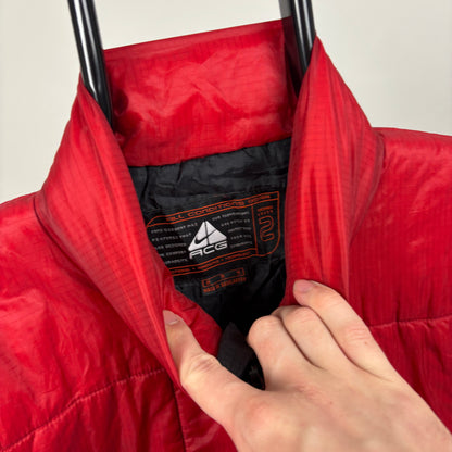 00s Nike ACG Puffer Jacket Red Medium