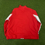 90s Nike Piping Jacket + Joggers Set Red Womens Medium