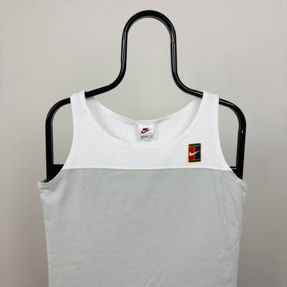 90s Nike Challenge Court Sports Vest T-Shirt White Medium