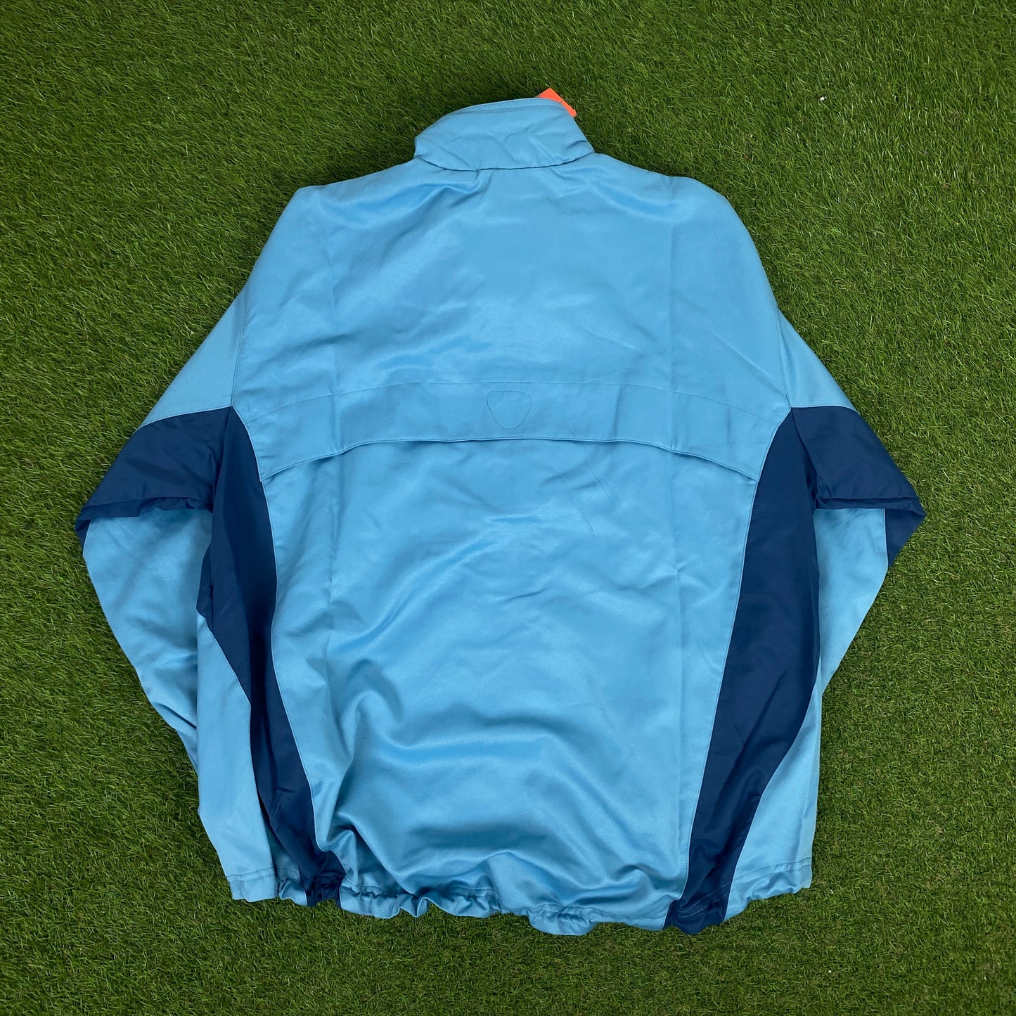 00s Nike Piping Windbreaker Jacket + Joggers Set Blue Medium