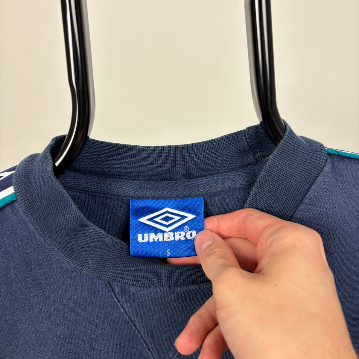 90s Umbro Everton Sweatshirt Blue Small
