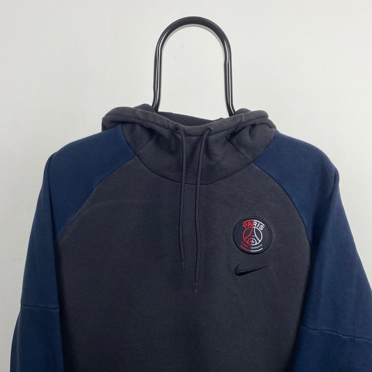 00s Nike PSG Hoodie Blue Large