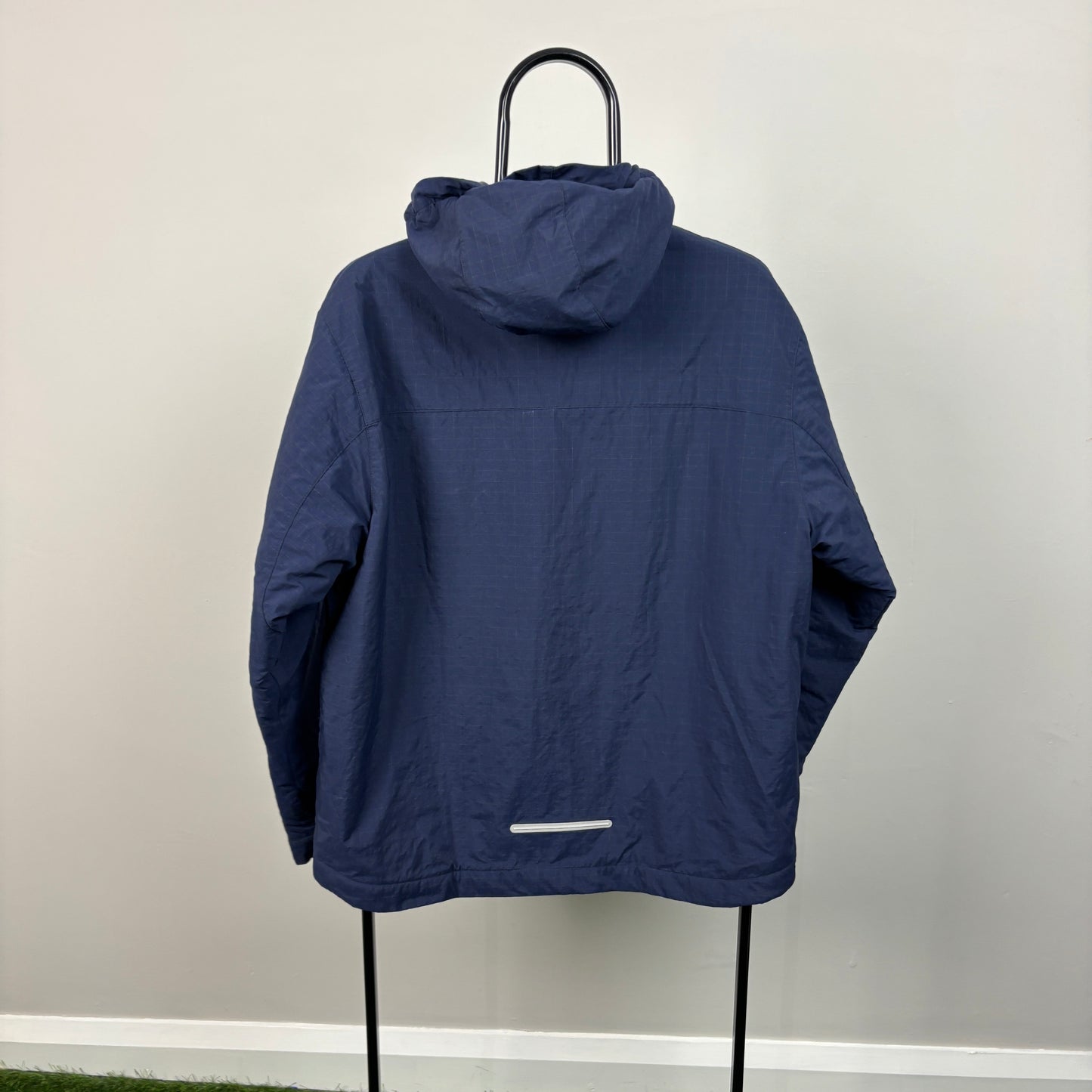 00s Nike Fleece Puffer Jacket Blue Small