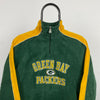 Retro Green Bay Packers Fleece Sweatshirt Green Large