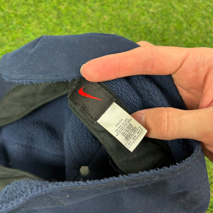 00s Nike Fleece Ear Flap Hat Blue