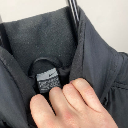 00s Nike Puffer Gilet Jacket Black Medium