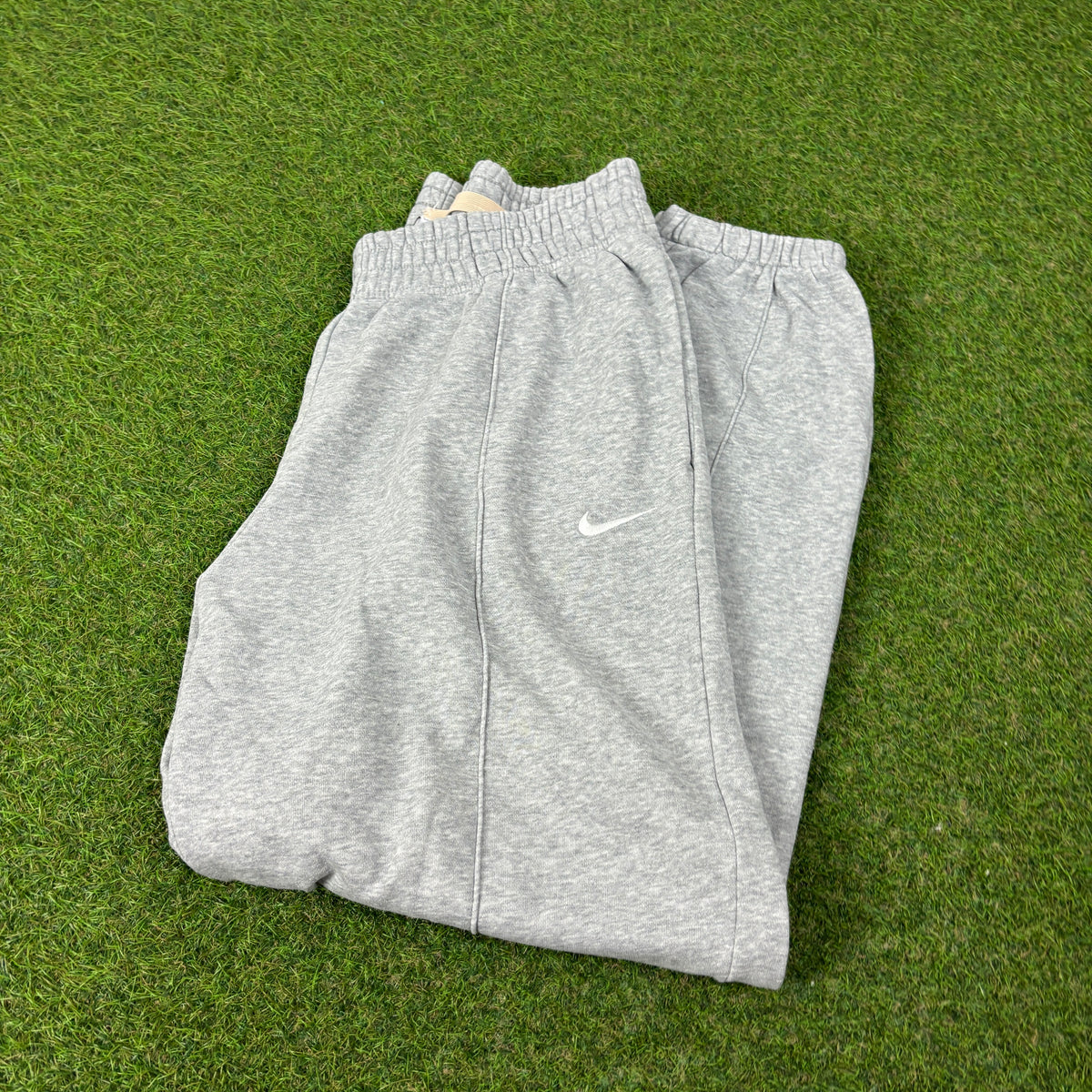 00s Nike Wide Leg Cotton Joggers Grey Large