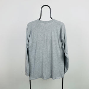 90s England Long Sleeve T-Shirt Grey XL