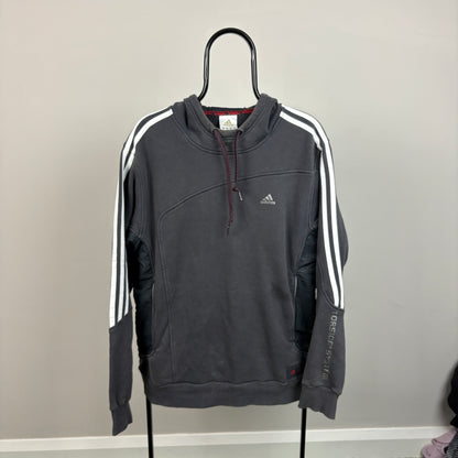 00s Adidas Torsion Hoodie Blue Large