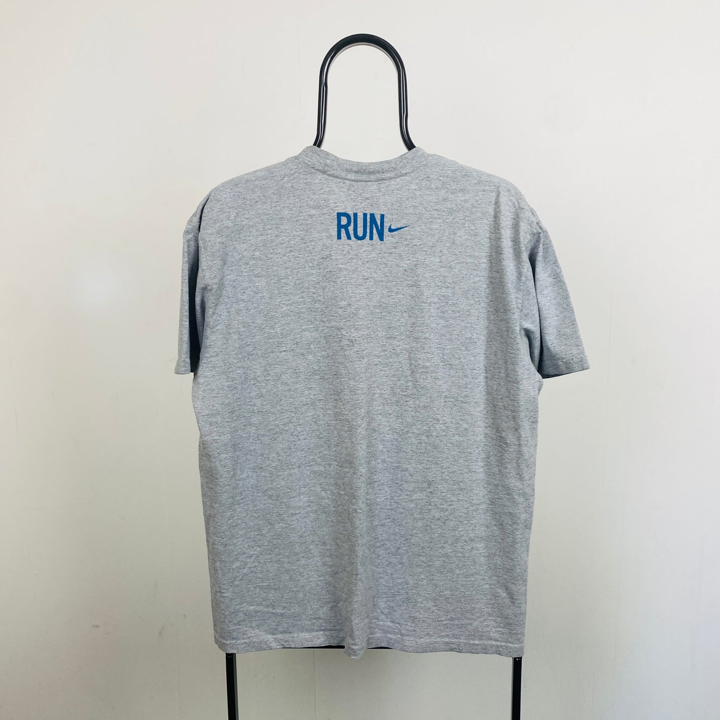 00s Nike New York Run T-Shirt Grey Medium