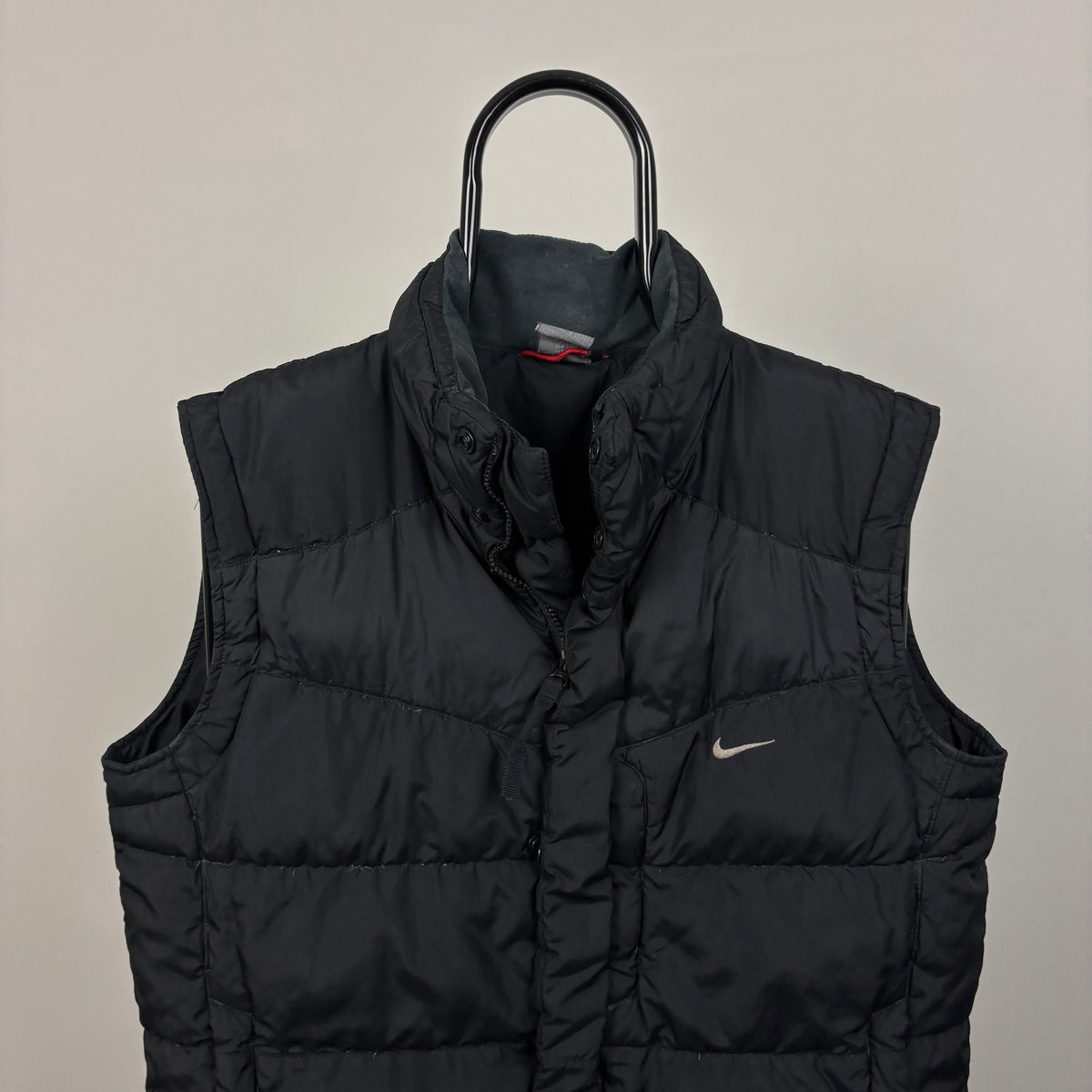 00s Nike Puffer Gilet Jacket Black Medium