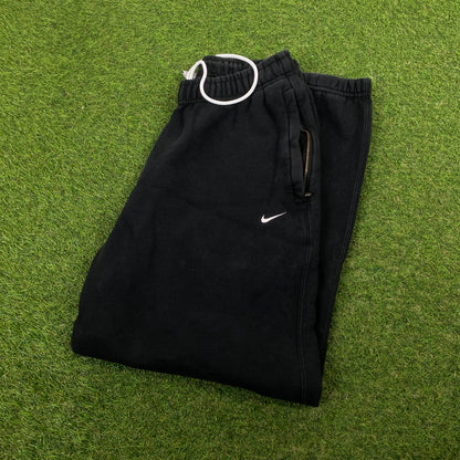 00s Nike NRG Wide Leg Cotton Joggers Black Small