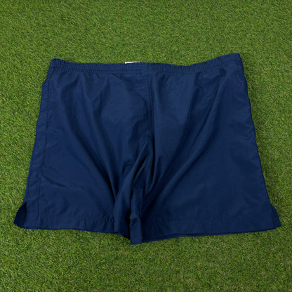 00s Nike Football Shorts Blue Large