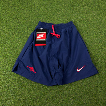 90s Nike Arsenal Football Shorts Blue XS/Small