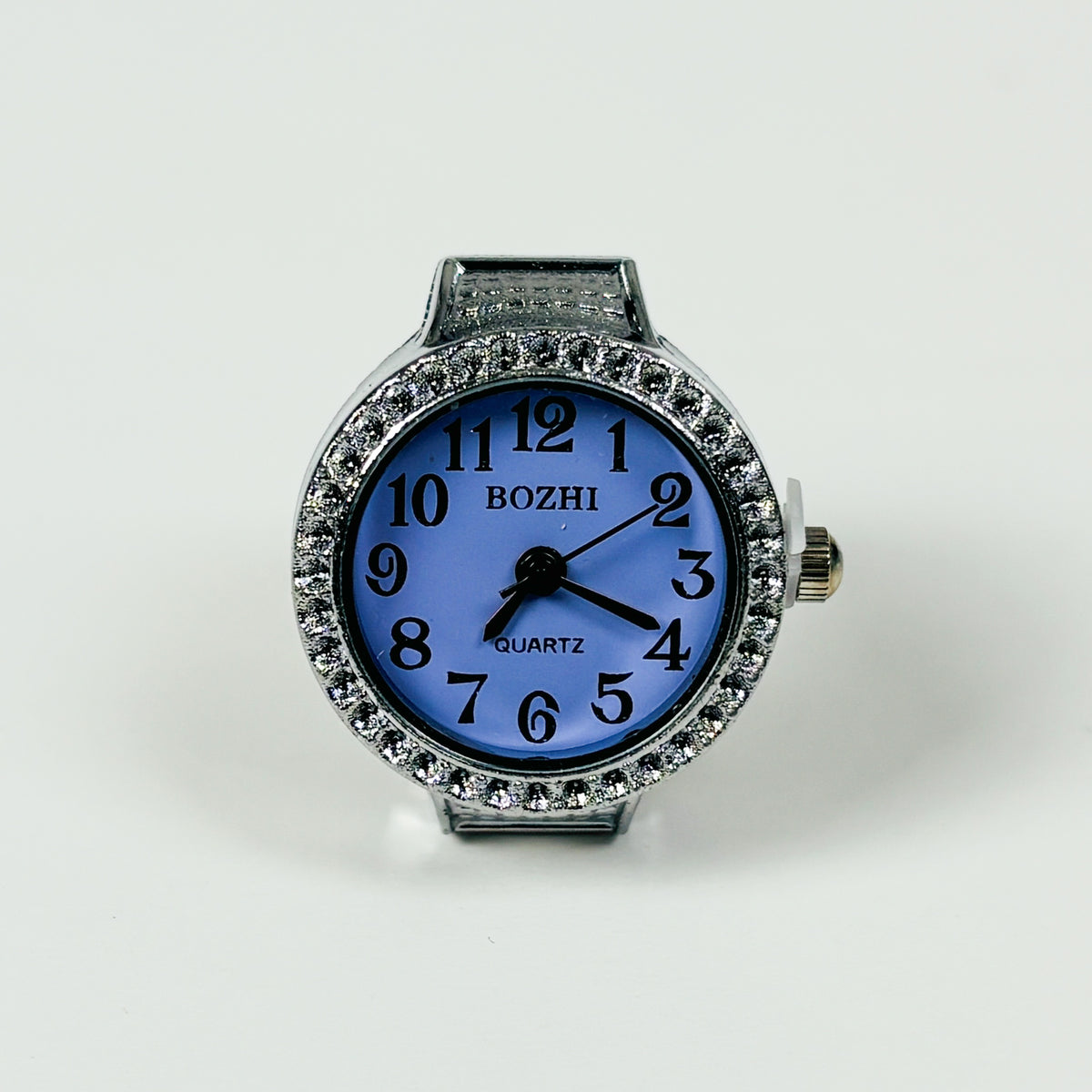 Vintage Bezelled Watch Ring Purple