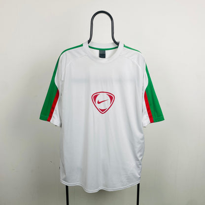 00s Nike Morocco Training Football Shirt T-Shirt White XXL