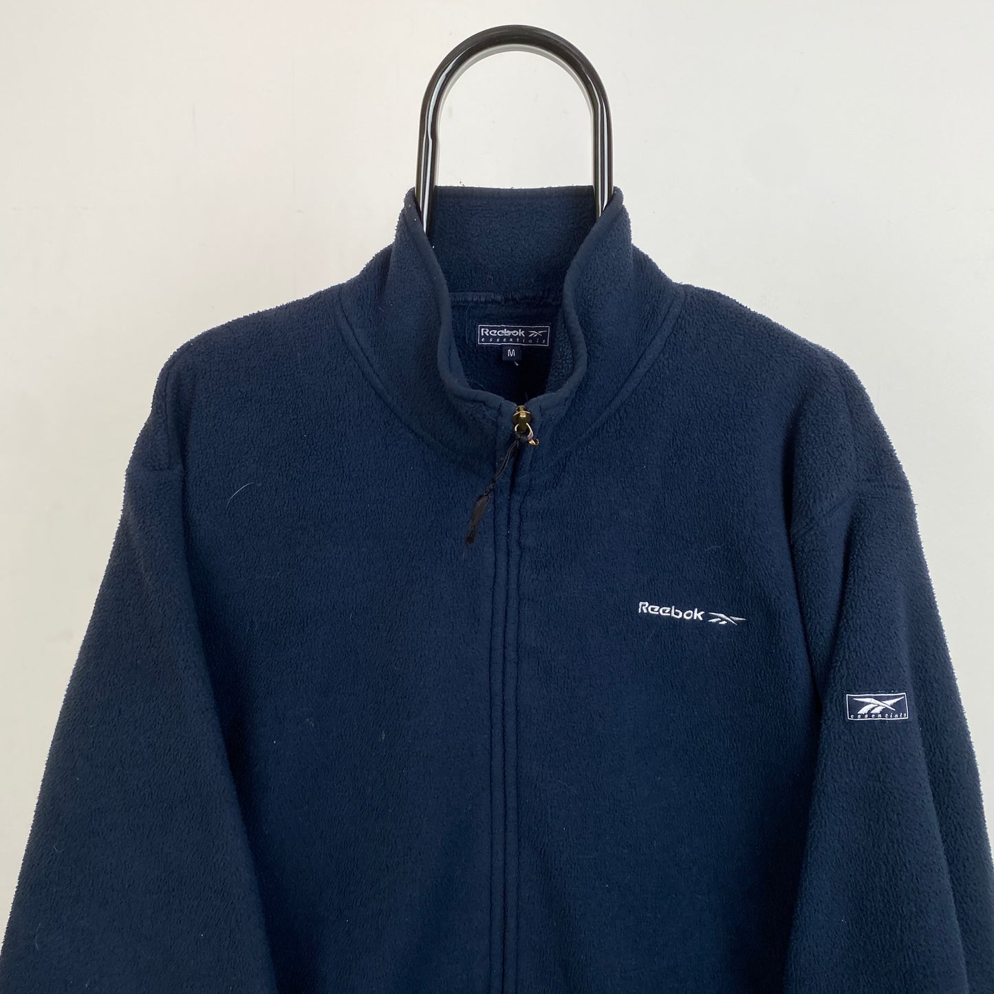 Retro Reebok Heavyweight Fleece Sweatshirt Blue Medium