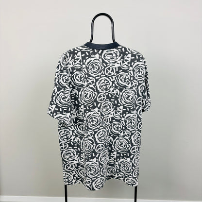 90s Nike Air Jordan All Over Print T-Shirt White XL