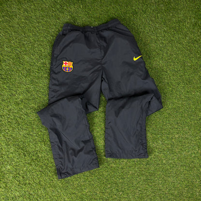 00s Nike Barcelona Windbreaker Jacket + Joggers Tracksuit Set Grey XS