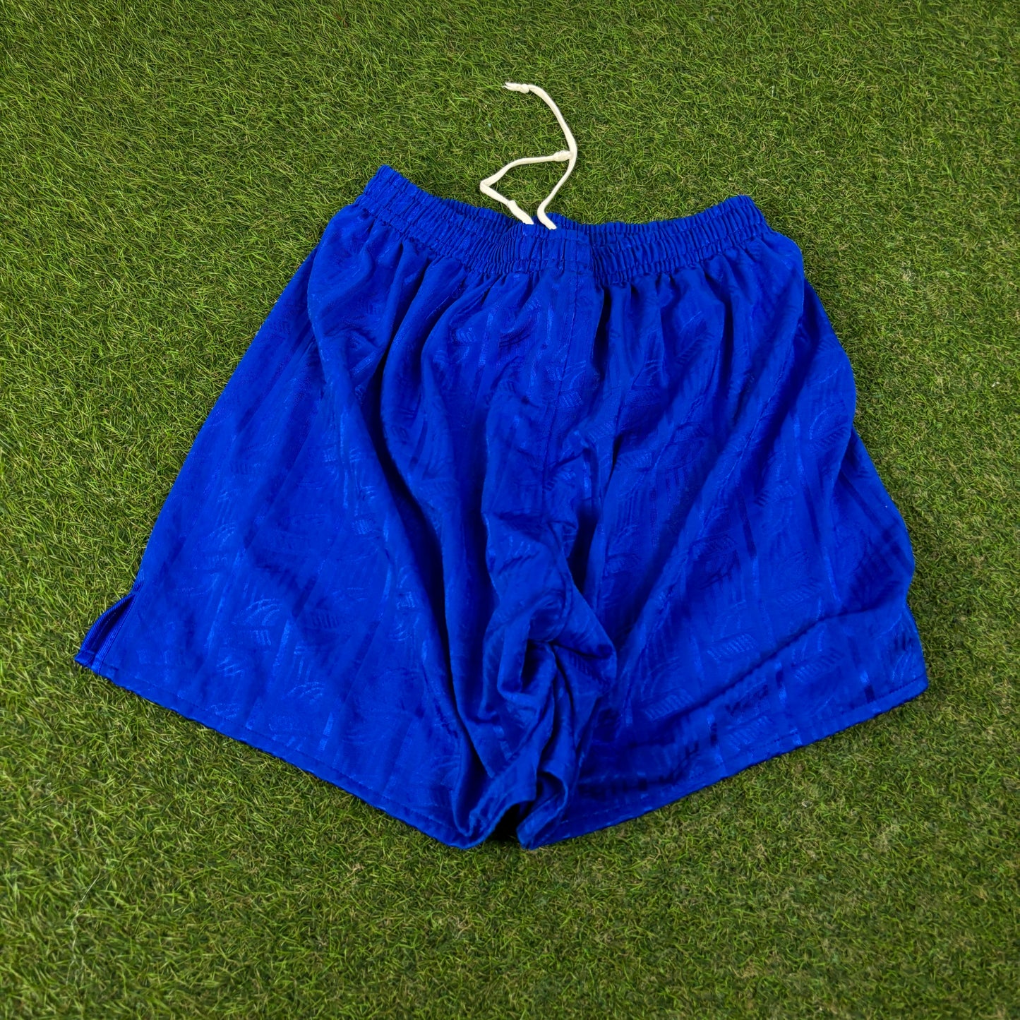 90s Puma Football Shorts Blue Large