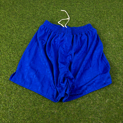 90s Puma Football Shorts Blue Large