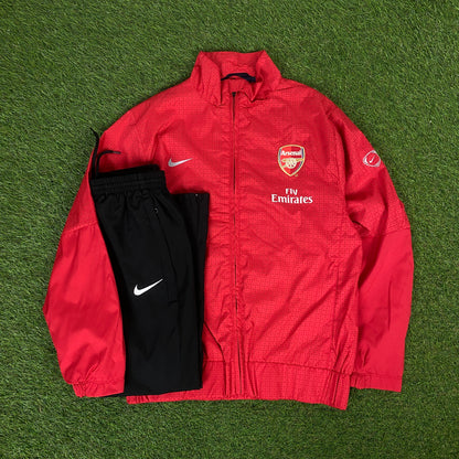 00s Nike Arsenal Jacket + Joggers Tracksuit Set Red XS