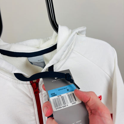 00s Nike Zip Hoodie White Medium