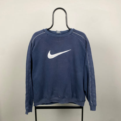 00s Nike Piping Sweatshirt Blue Medium