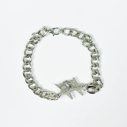Vintage Duo Star Bracelet Silver Blue