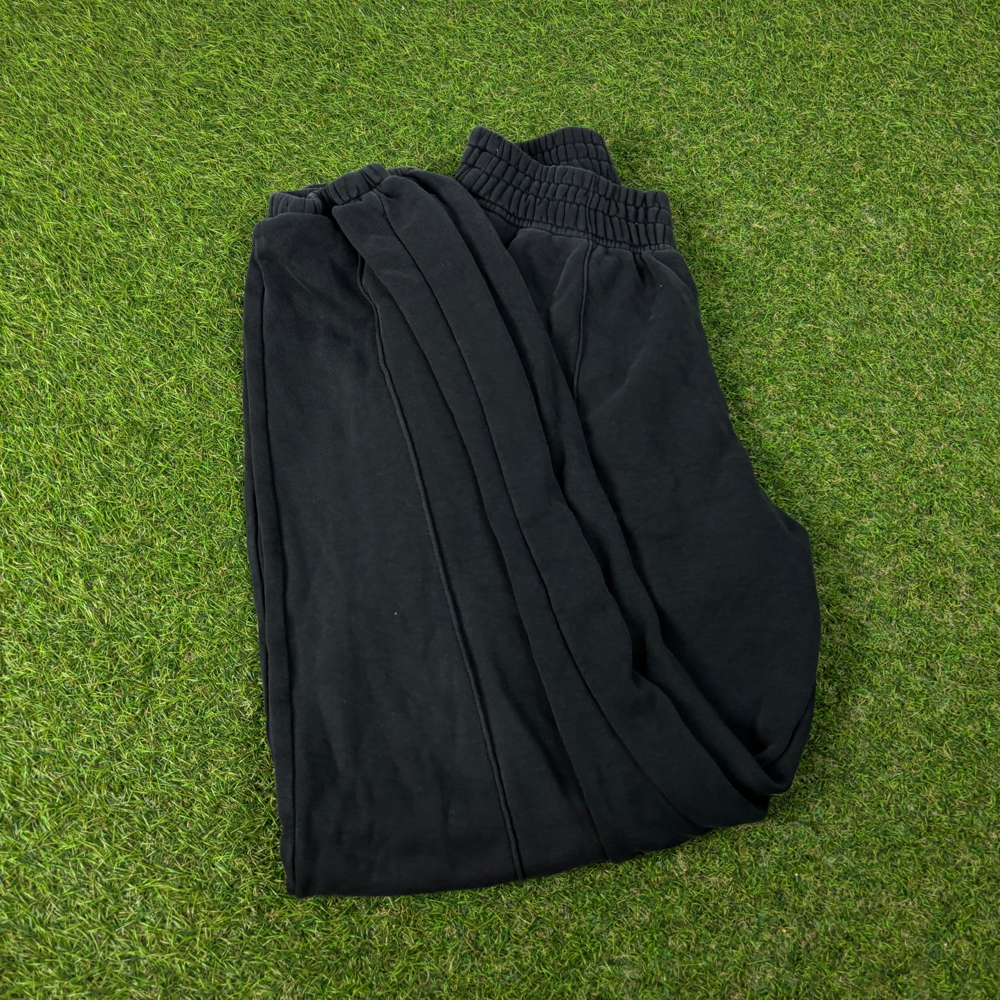 00s Nike Wide Leg Cotton Joggers Black Small