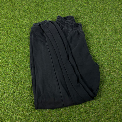 00s Nike Wide Leg Cotton Joggers Black Small