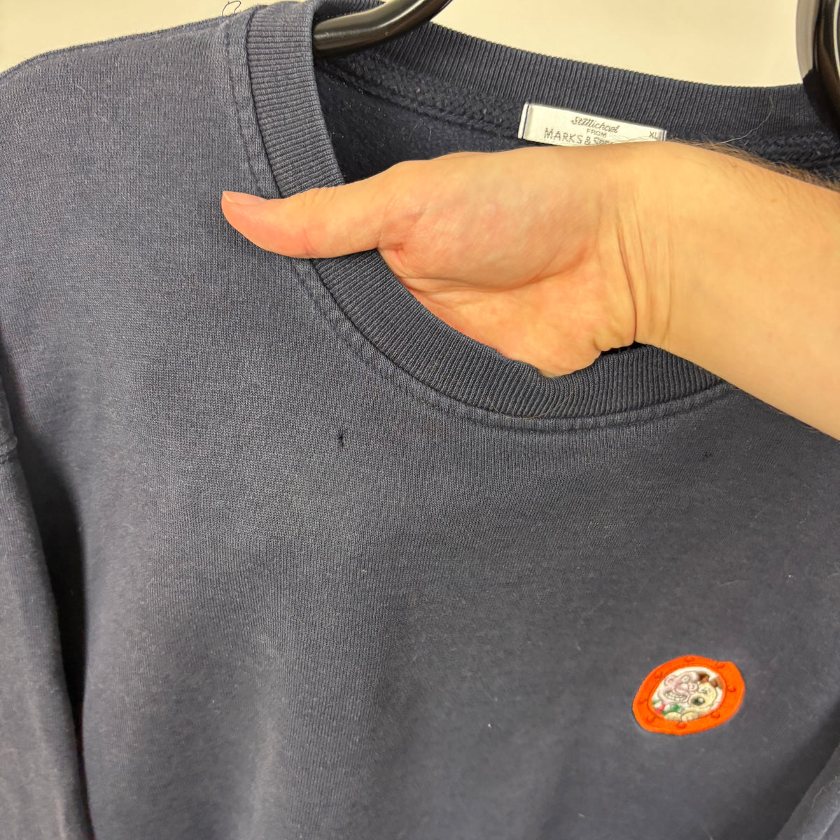 90s St Michael Wallace & Gromit Sweatshirt Blue XL