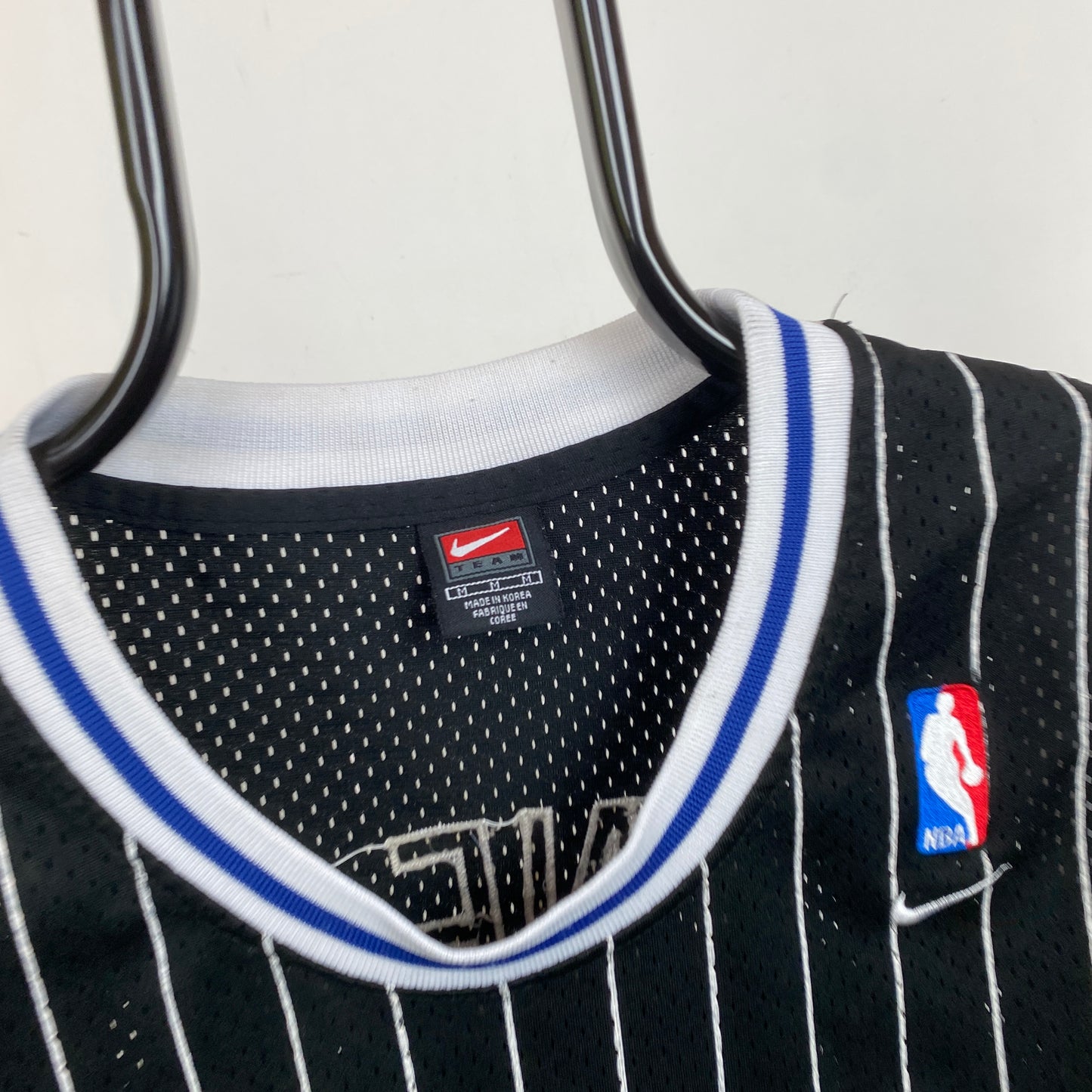 90s Nike Orlando Magic Shaq Basketball Jersey T-Shirt Black Medium