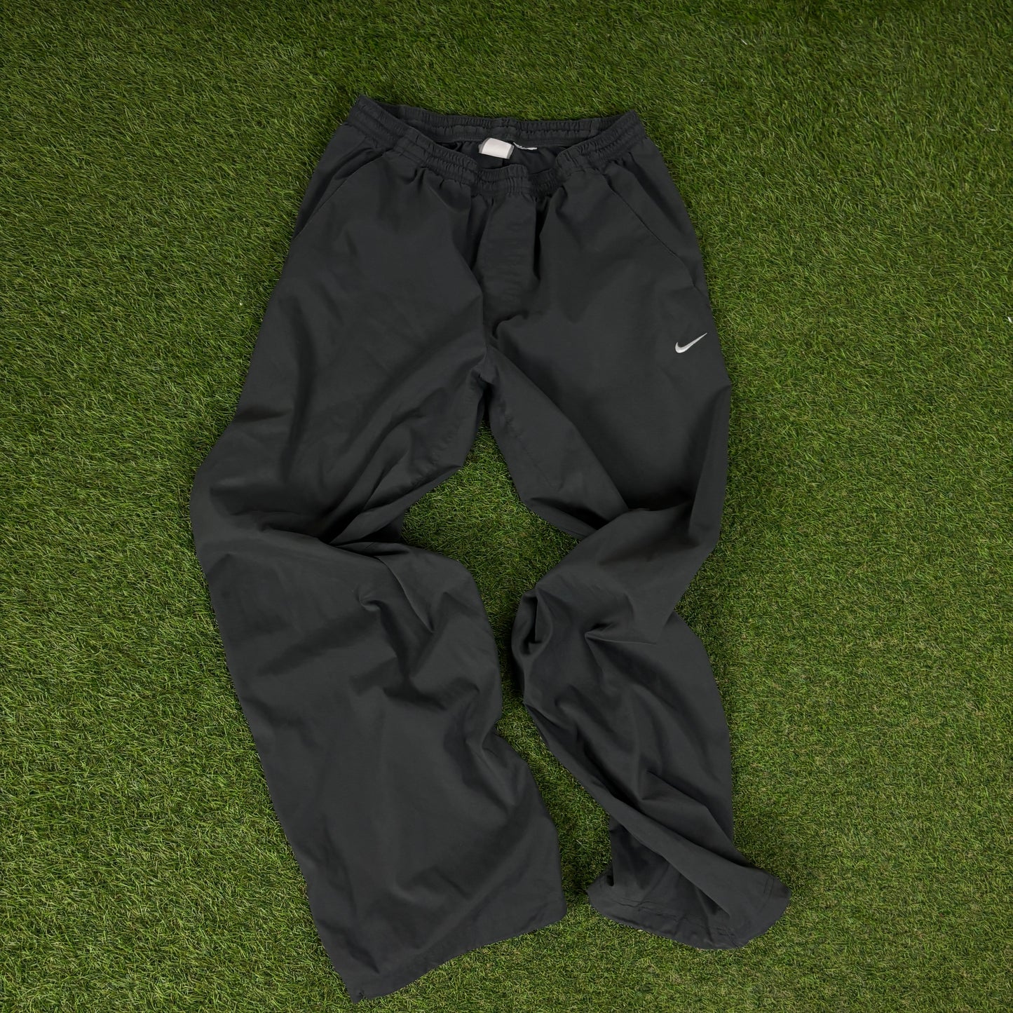 00s Nike Windbreaker Jacket + Joggers Set Grey Small