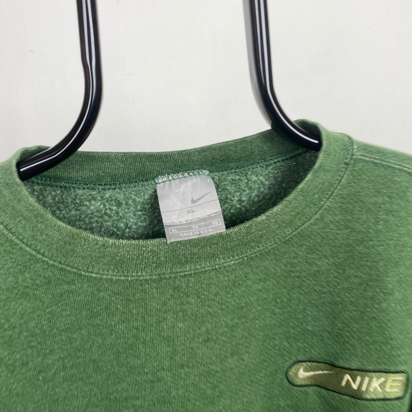 00s Nike Heavyweight Sweatshirt Green XL