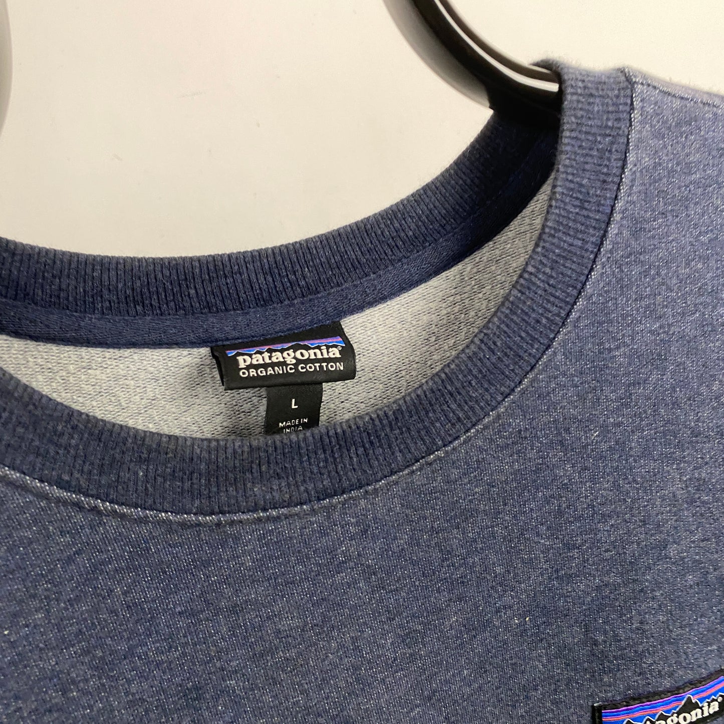 Retro Patagonia Sweatshirt Blue Large